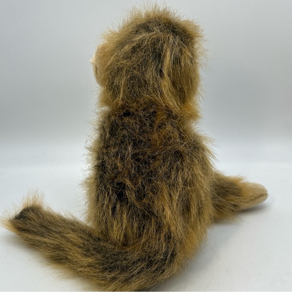 Monkey 10” Plush Realistic Brown Ape Chimp Ty 1998 Cha Cha Stuffed Animal Toy - Picture 6 of 10